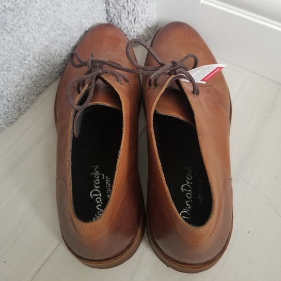 MENS SIZE 12 DINO DRAGON LEATHER DRESS SHOES - Picture 3 of 5